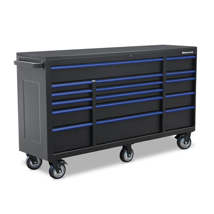 Montezuma 72 X 20 Inch Tool Box & Rolling Tool Cabinet With Multiple Power Outlets - Senior.com Tool Cabinets